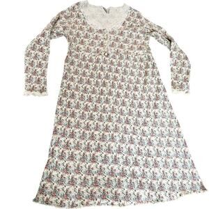 Appel Sleep Wear Floral Vintage Nightgown Size Small